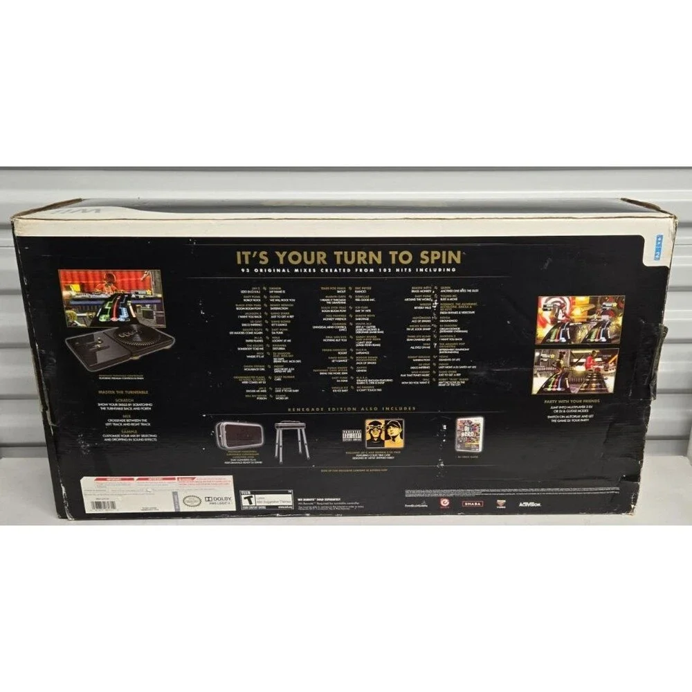 DJ Hero Renegade Edition Feat Jay-Z & Eminem for Nintendo Wii **Open Box** 96031